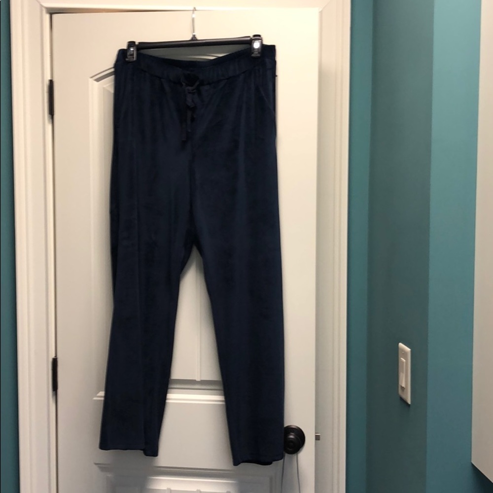 LOFT velour wide leg lounge pants